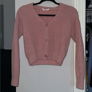 S Pink No Boundaries Crop Top Sweater